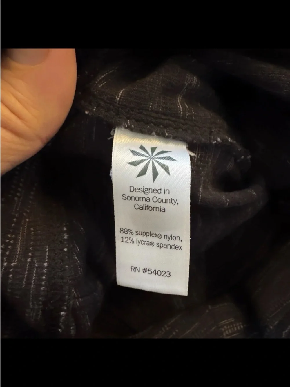 ATHLETA Leggings Womens Small Gray Black Space Dyed Metro Mid Rise Back Pockets
